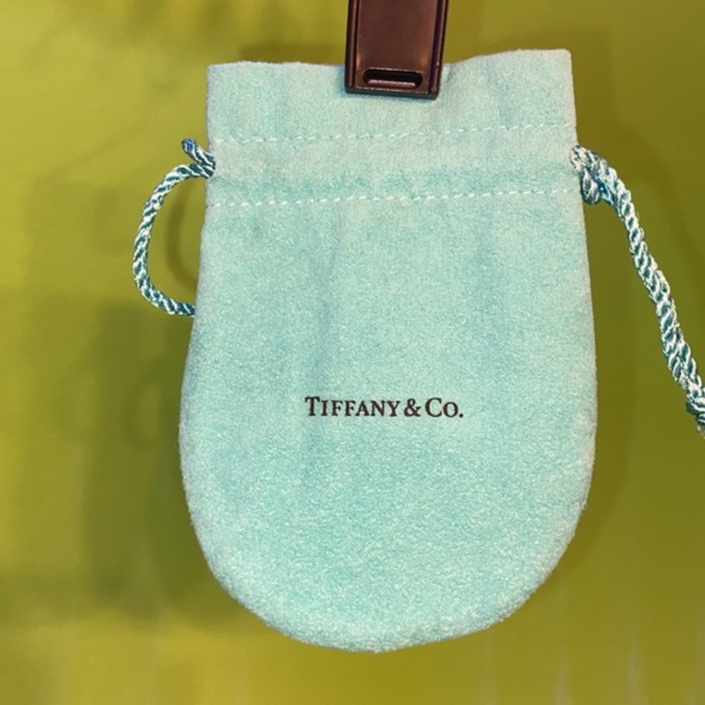 Beautiful soft Tiffany & co Jewelry draw string bag